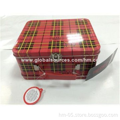 Lunch tin box, made of 0.23mm, shapes, sizes and printing can be customized
